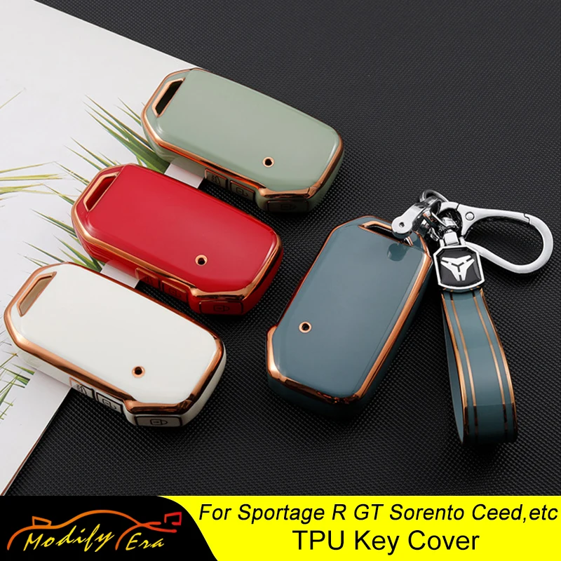 

TPU Car Remote Key Case Cover Holder Shell For KIA Sportage R GT Stinger GT Sorento Ceed CD Cerato Forte Car-Styling Accessories