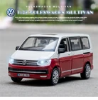 1:32 VW Volkswagen T6 Van, модель автомобиля под давлением, автобус, Коллекция детской модели с светильник кой и звуком, Подарочные игрушки F152