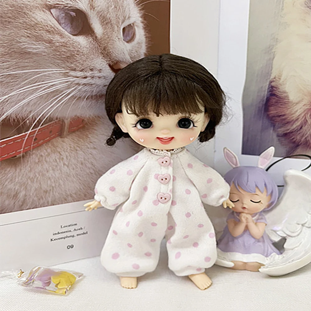 Фото Кукольная одежда HOUZIWA G YMY 1/12 BJD OB11, кукольный костюм, пижамный комплект №2