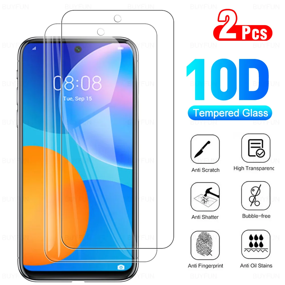 

2pcs Glas For Huawei P Smart Plus 2019 Tempered Glass For Psmart Z 2020 2021 Smart2019 SmartZ Full Cover Phone Screen Protector