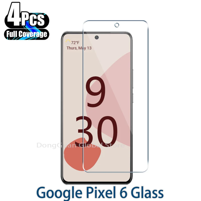 

4 шт. закаленное стекло для Google Pixel 6 на Google Pixel 6 закаленная Защитная пленка для экрана