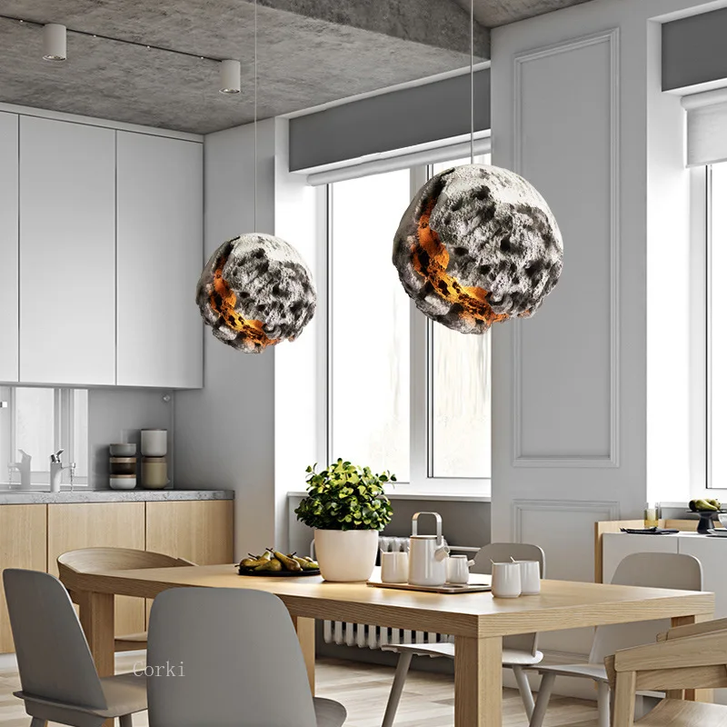 Irregular Planet foam pendant lights Restaurant Light Bedroom Designer Model Room Creative lamps Hall Bar Decor Fixtures |