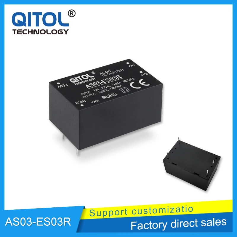 

AC-DC POWER CONVERTER 3W AS03-ES05R Switching Supply Step-Down 220V To 5V / 0.6A 600mA LD03-10Bxx LDE03-23Bxx IRM-03-xx