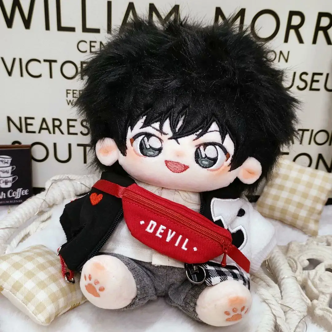 

Detective Conan Cosplay Matsuda Jinpei Plush Stuffed Cute 20cm Doll Cotton Body Dress Up Dolls Plushie Anime Mascot Xmas Gift