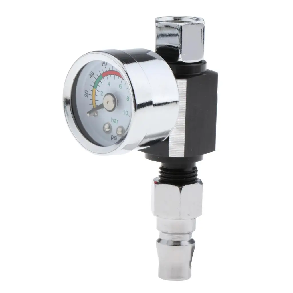 

3X Spray Gun Air Pressure Regulator Spray Gun Air Gauge Blue