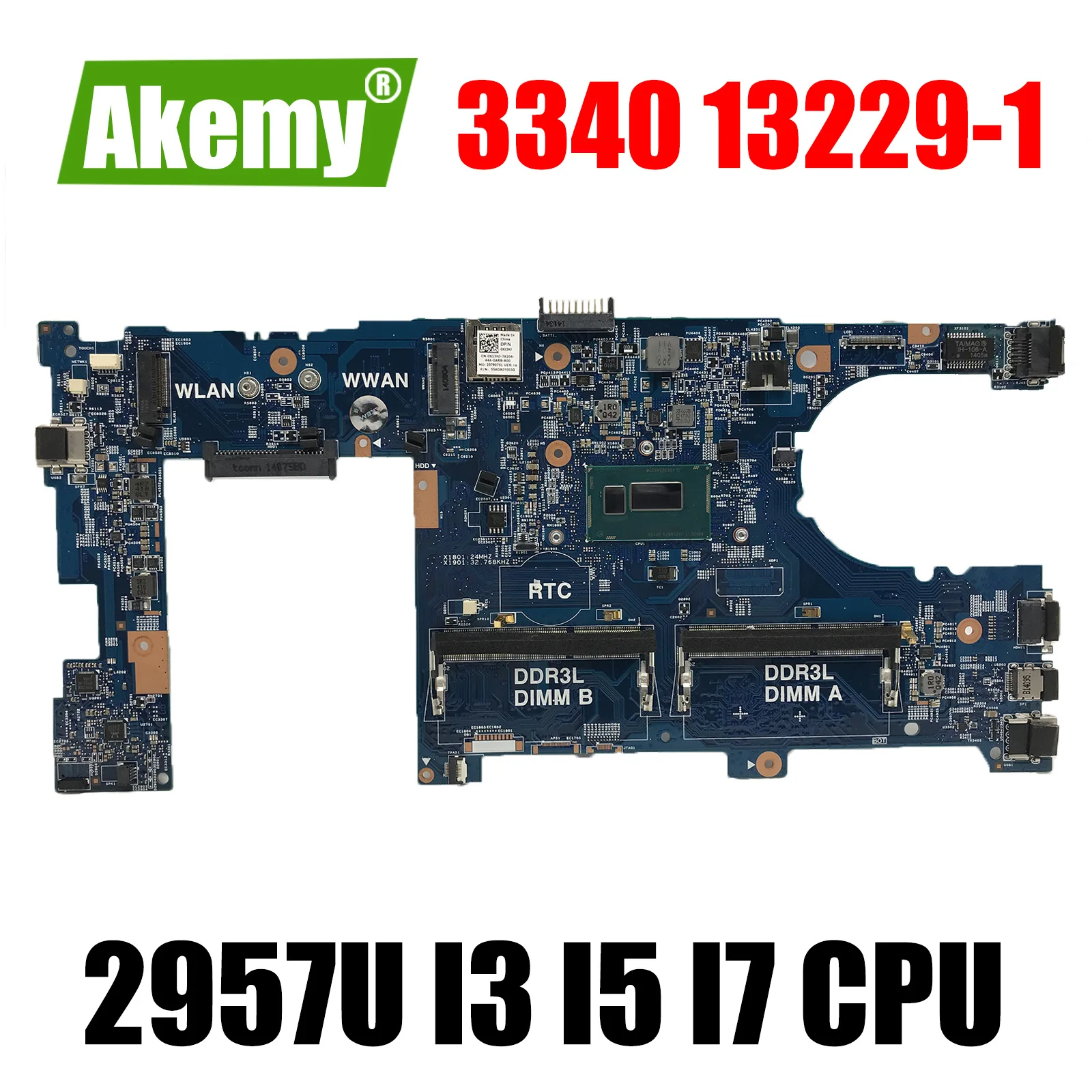 

For DELL Latitude 3340 Laptop Motherboard CN-0MYK5G 0X13HJ 13229-1 DDR3 Notebook Mainboard 2957U I3 I5 I7 4th Gen CPU UMA