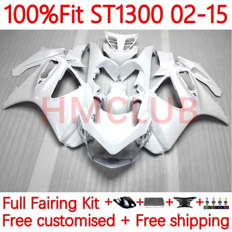 

Pan European OEM For HONDA STX1300 ST1300 ST-1300 ST 1300 02 03 04 05 06 07 08 09 10 11 12 13 14 15 white glossy Fairing 14No.8