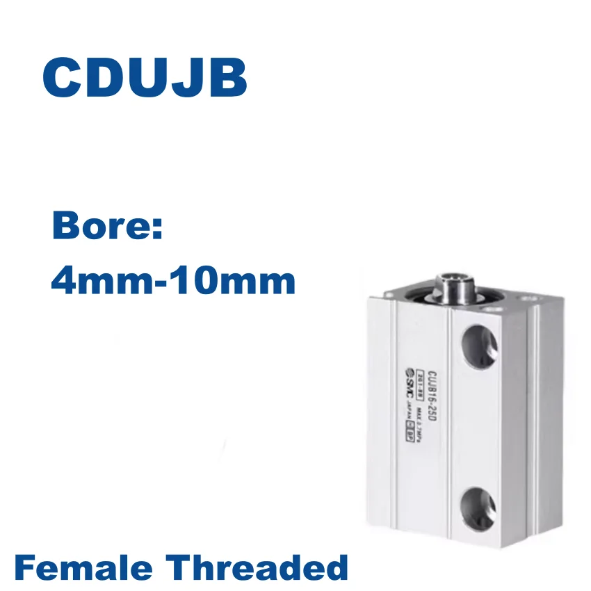 CUJB CDUJB SMC Мини цилиндр свободного крепления Диаметр 4 мм 6 8 10 CDUJB8-10DM Конец штока двойного действия с наружной резьбой DM (art.: 3920d2e7d43fe) - 3920d2e7d43fe