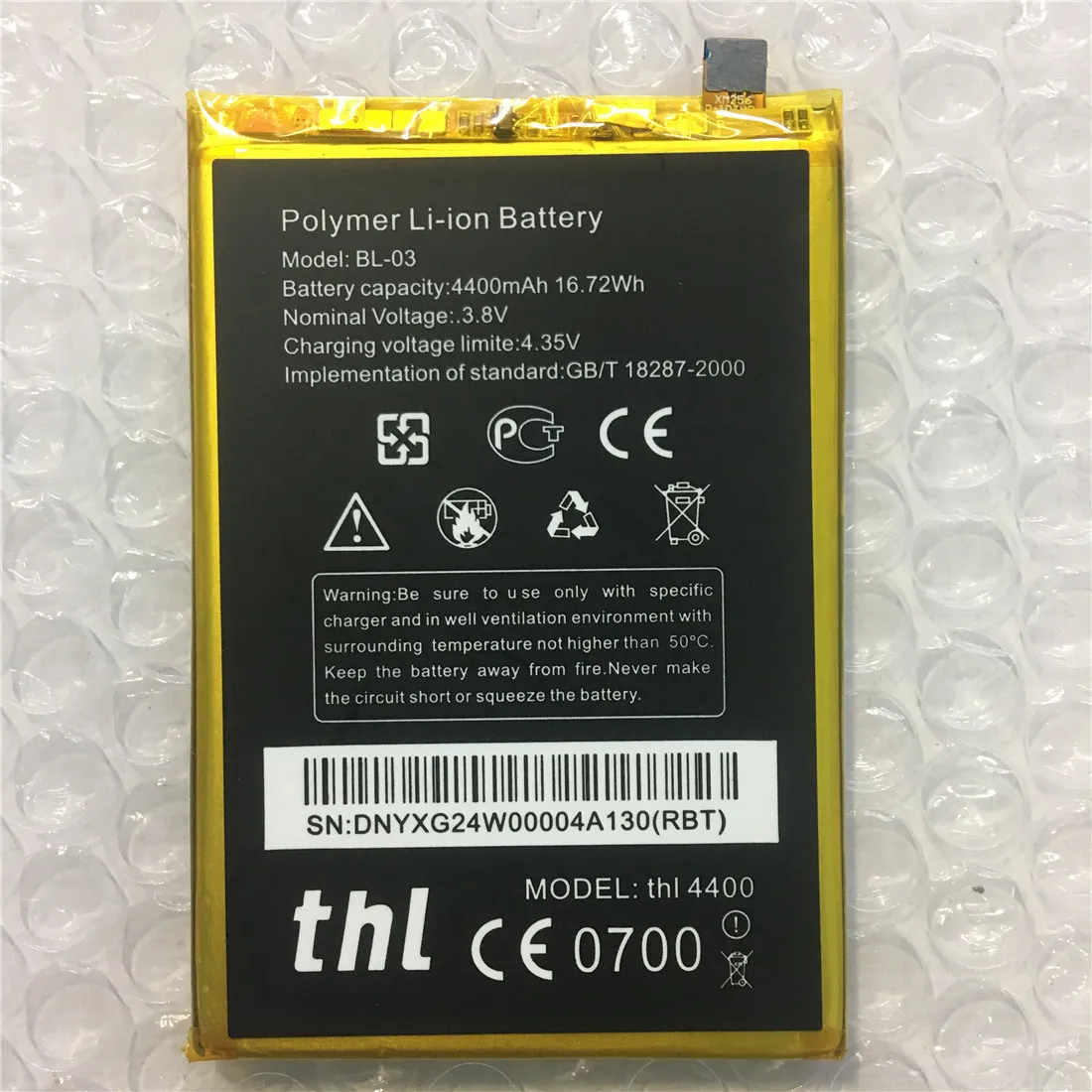 

in stock 100% NEW BL-03 Battery For THL 4400mAh Cell Phone Repair Replacement Accessory