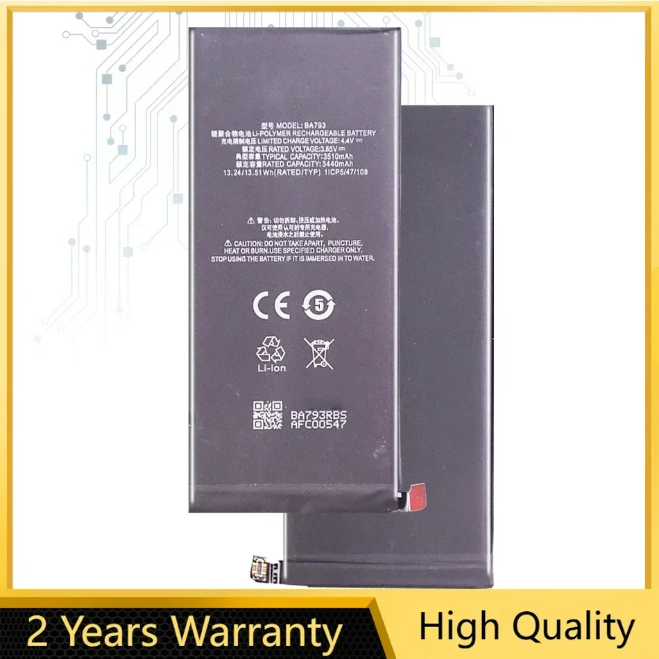 Аккумулятор для мобильного телефона Meizu Pro 7 Plus BA793 3510 мАч M793Q M793M M793H