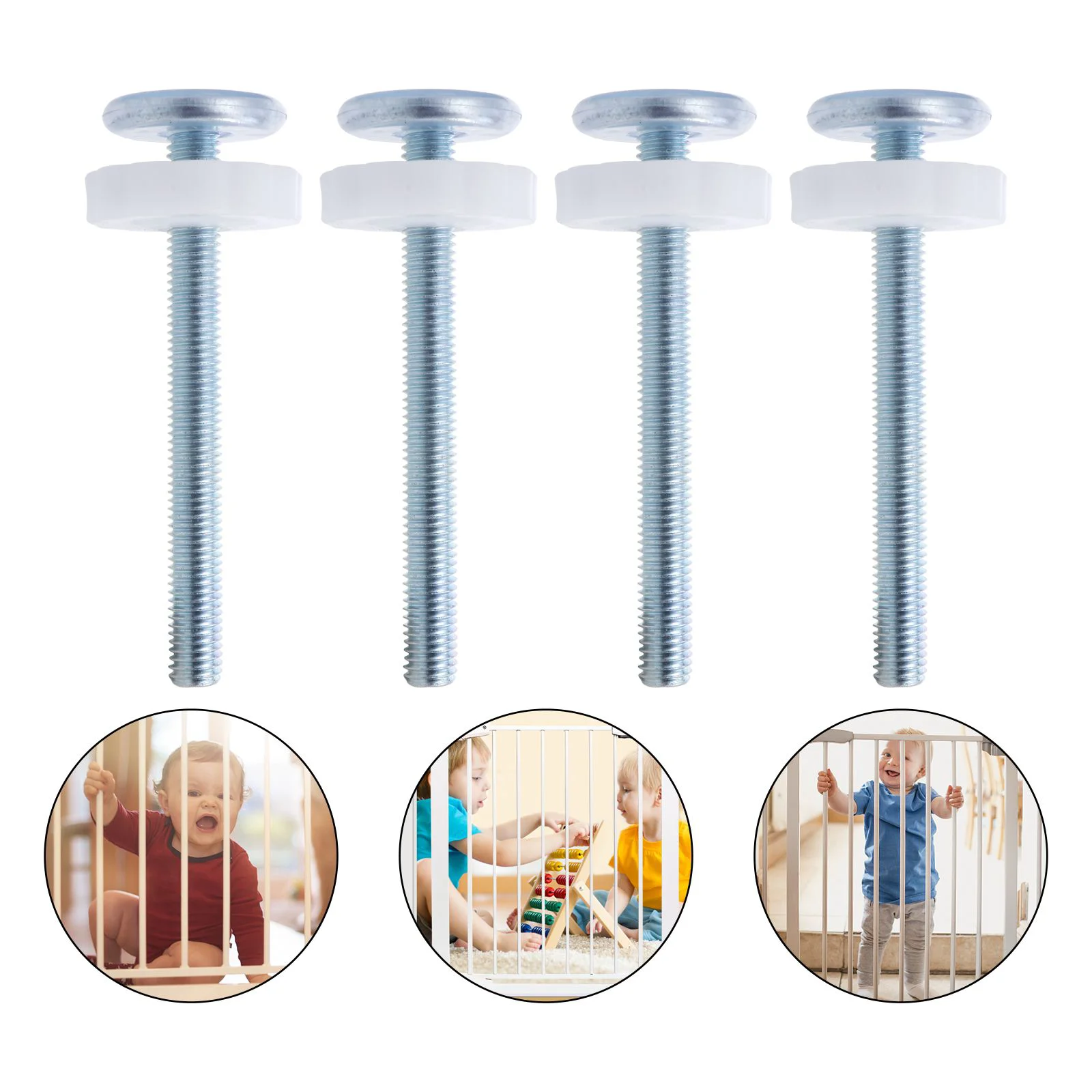 

Child Playpen Screws Bolt Pressure Mounted Bolts Hardwares Baby Gate Thru Gates Porta