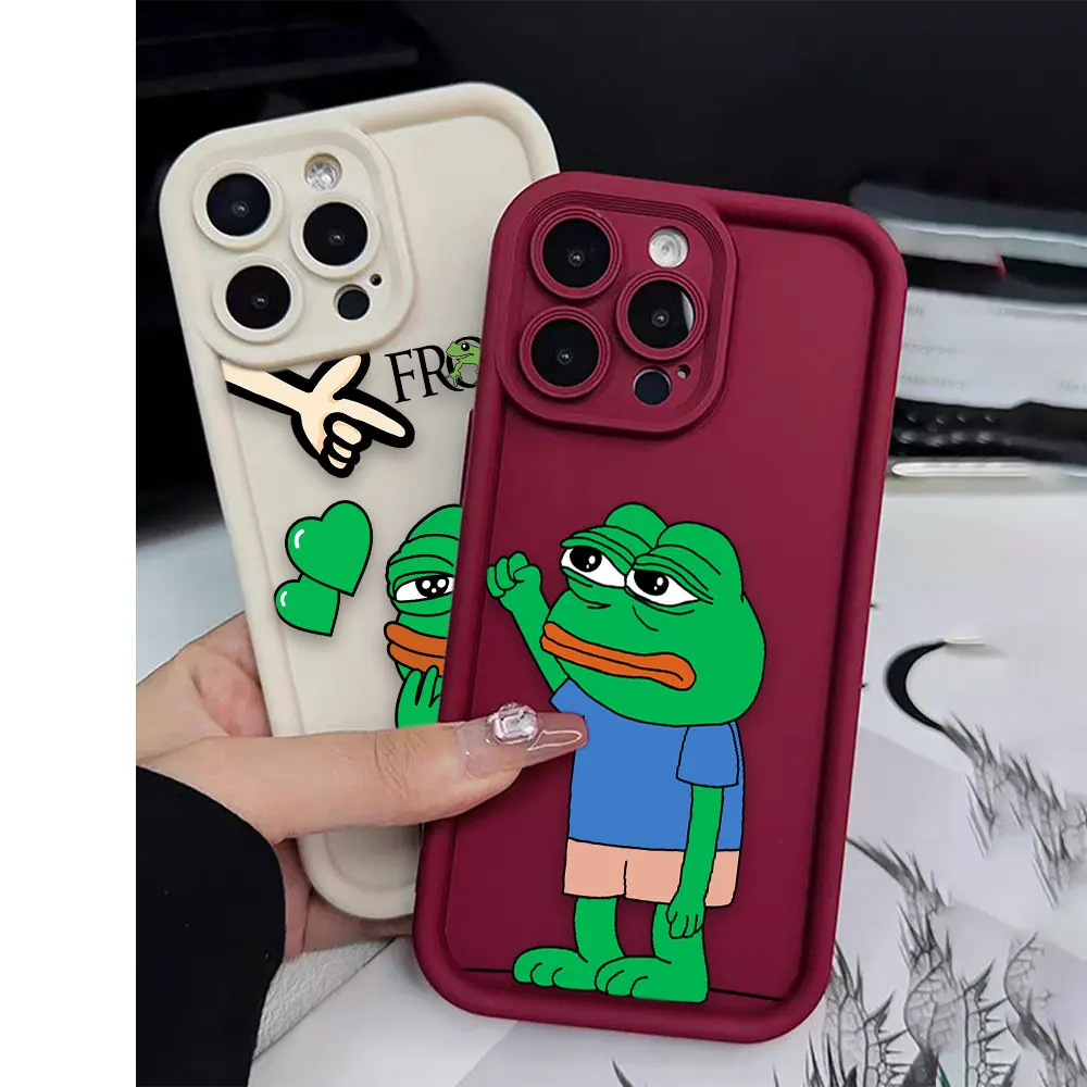 Чехол с рисунком лягушки для REALME C21Y C25Y C30 C33 C35 C53 C55 C63 C64 C65 C67 5 5I 7I 8 GT 3 6 11 12