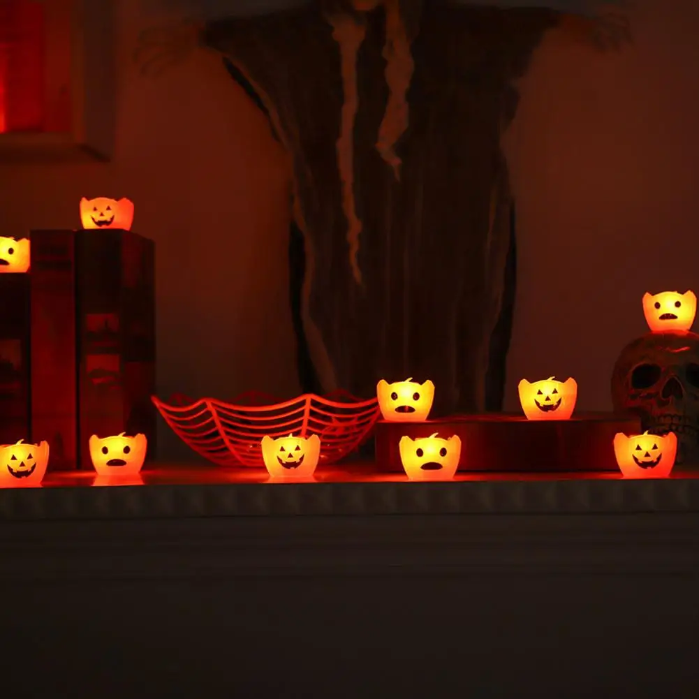 Подсвечник в виде черепа для Хэллоуина светодиодная подсвечник тыквы дома и