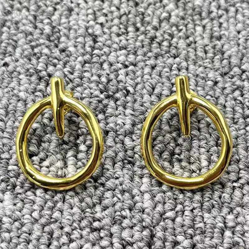 

2022 new UNOde50 exquisite fashion electroplating 925 silver 14k gold needle earrings festival jewelry gifts