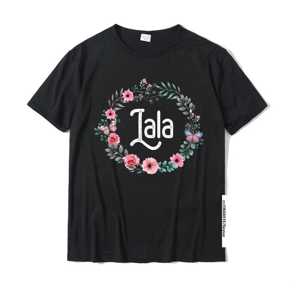 

Mother's Day Gift For Grandma Men Women Floral Lala T-Shirt Cotton T Shirts For Students Street Tops T Shirt Funky Party