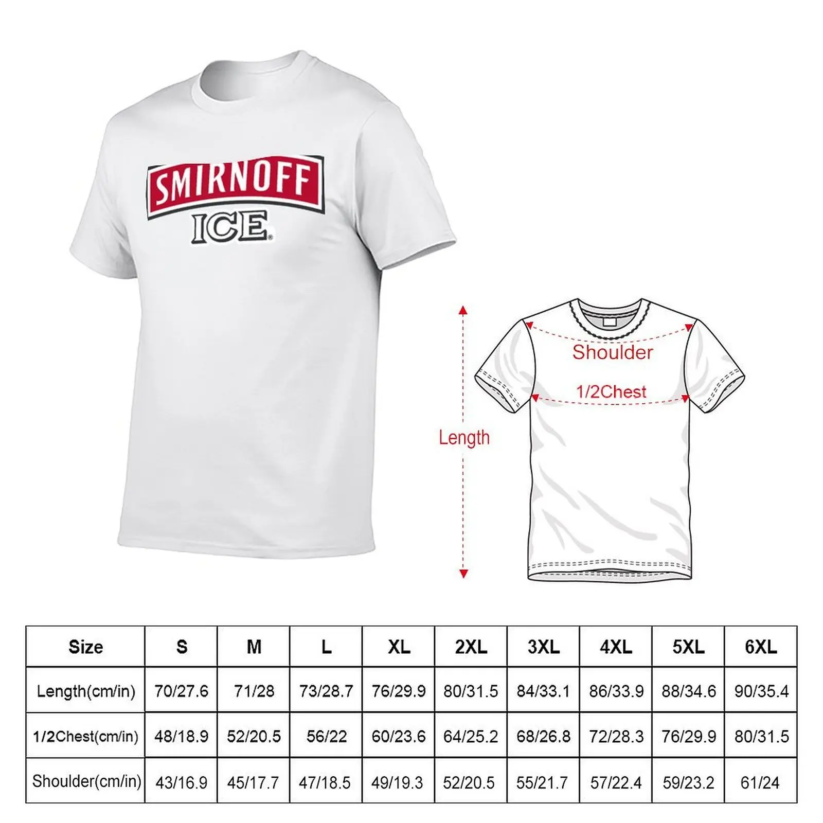 Фото Футболка с логотипом Smirnoff Ice, дышащая футболка большого размера №2