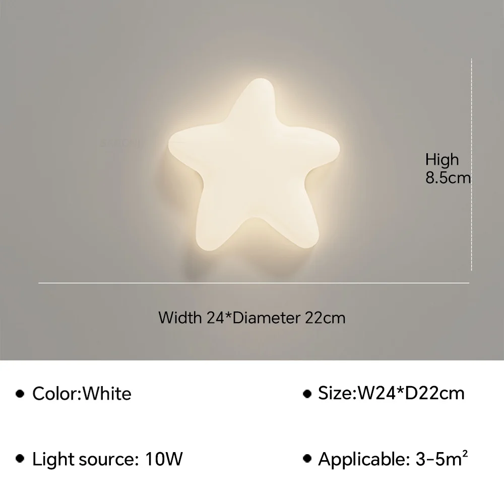 Светодиодная потолочная лампа с облаками для спальни, детской комнаты, коридора, лестницы, современные звезды, луна, настенная лампа, домашнее украшение, внутреннее освещение
