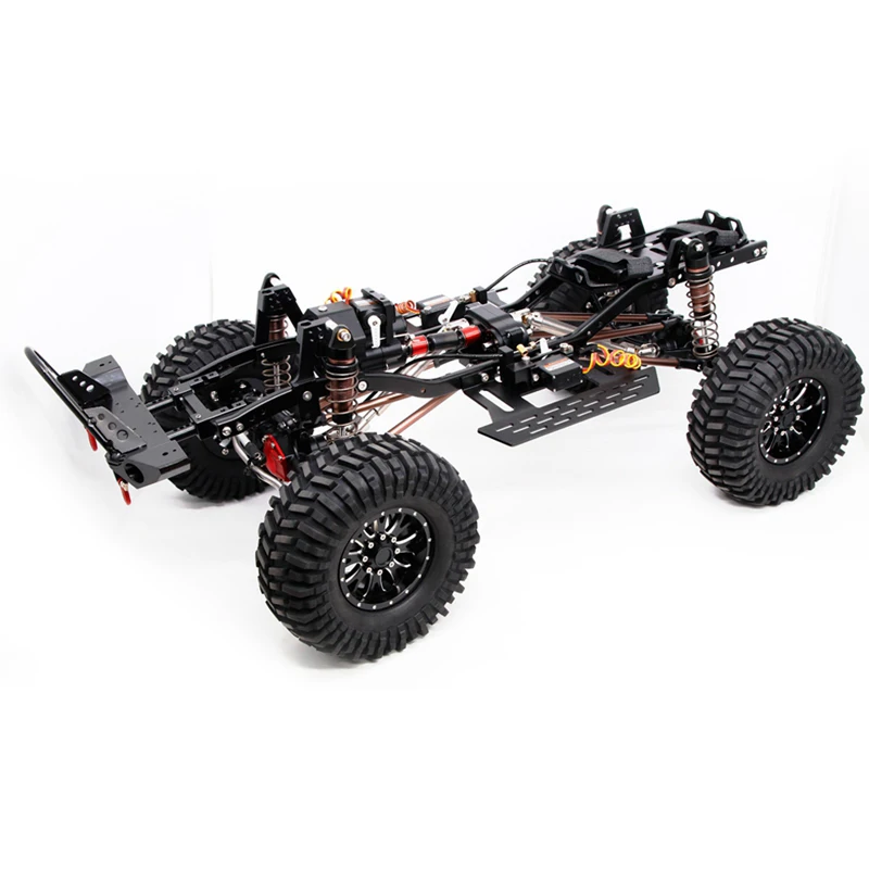 

313Mm Wheelbase Chassis Frame With Prefixal 2-Speed Gearbox Differential Locker For 1/10 RC Crawler Car Axial SCX10