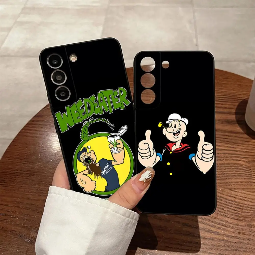 Чехол Popeye SpinachS для телефона S23 Fe Samsung S24 Ultra S22 S20 S21 Plus Galaxy A54 A34 A24 A53 Note 20 задняя крышка
