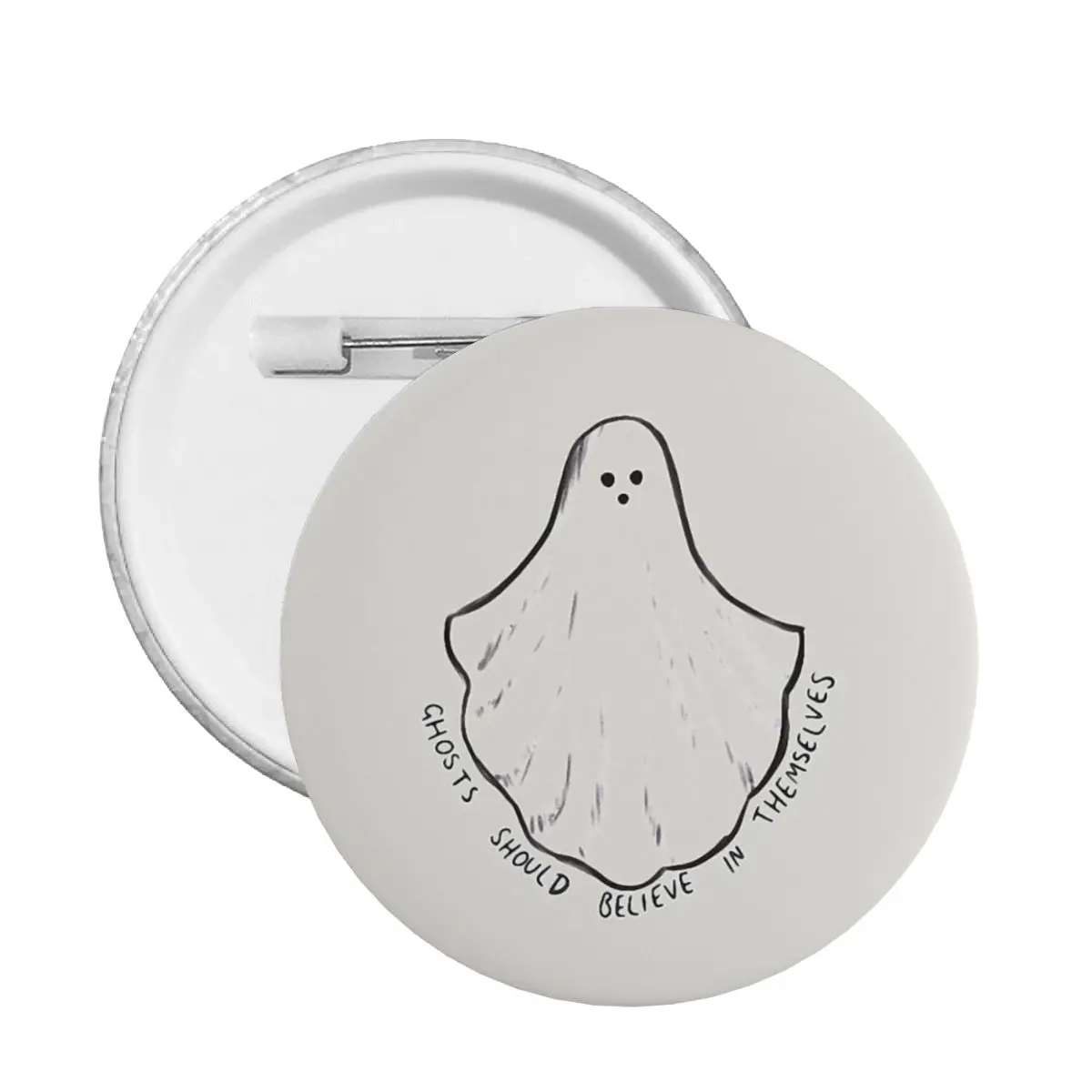 

Ghosts Should Believe In Themselves Pin Badge Halloween Trick or Treat Terror Ghost Cute Pins Brooch Lovers Badges Brooches