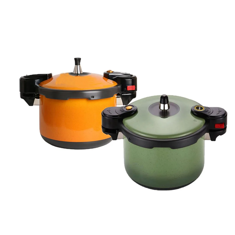 

Aluminum Pressure Cooker for Gas Burner and Induction Cooker, Outdoor Camping, Colorful Explosion-Proof Pot, 2.5 L, 5L, 6L