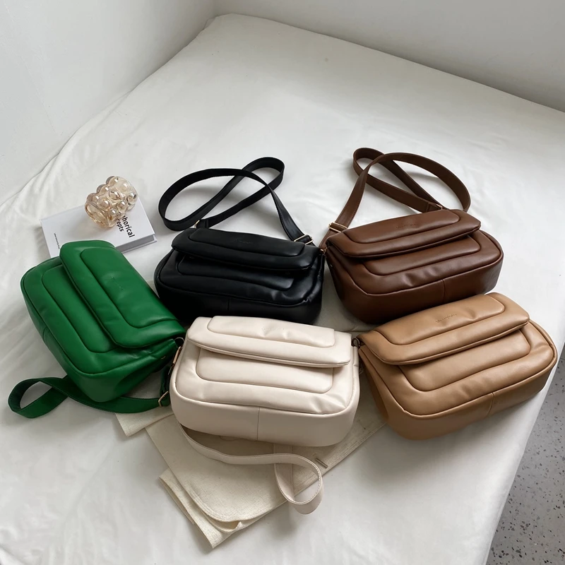 Jin Mantang Vintage Leather Crossbody Bags for Women 2023 Winter New In Handbags Small Simple Travel Flap Bag