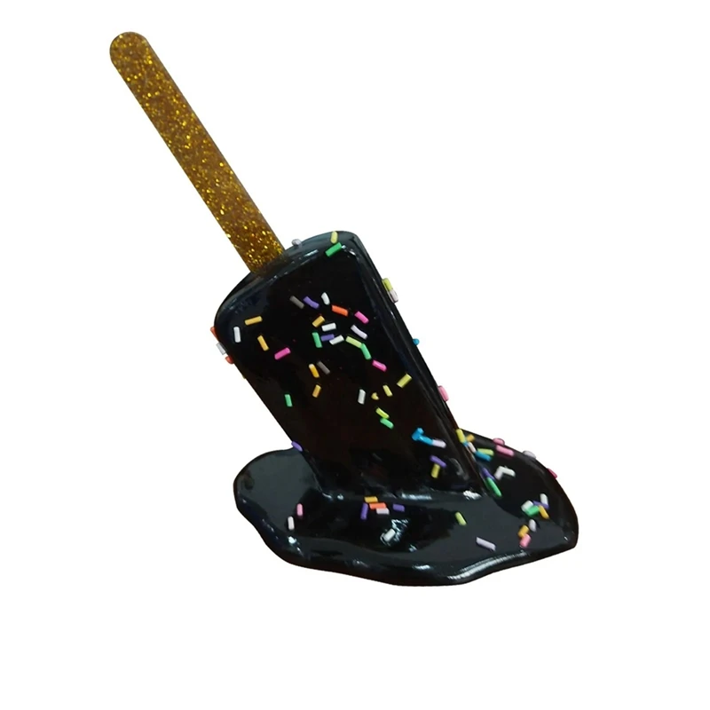 Таяющая скульптура фруктового льда Креативные украшения из смолы и мороженого