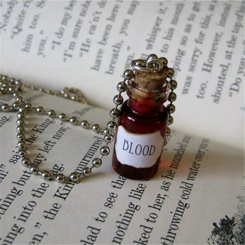 Ожерелье с подвеской бутылка крови YAOLU