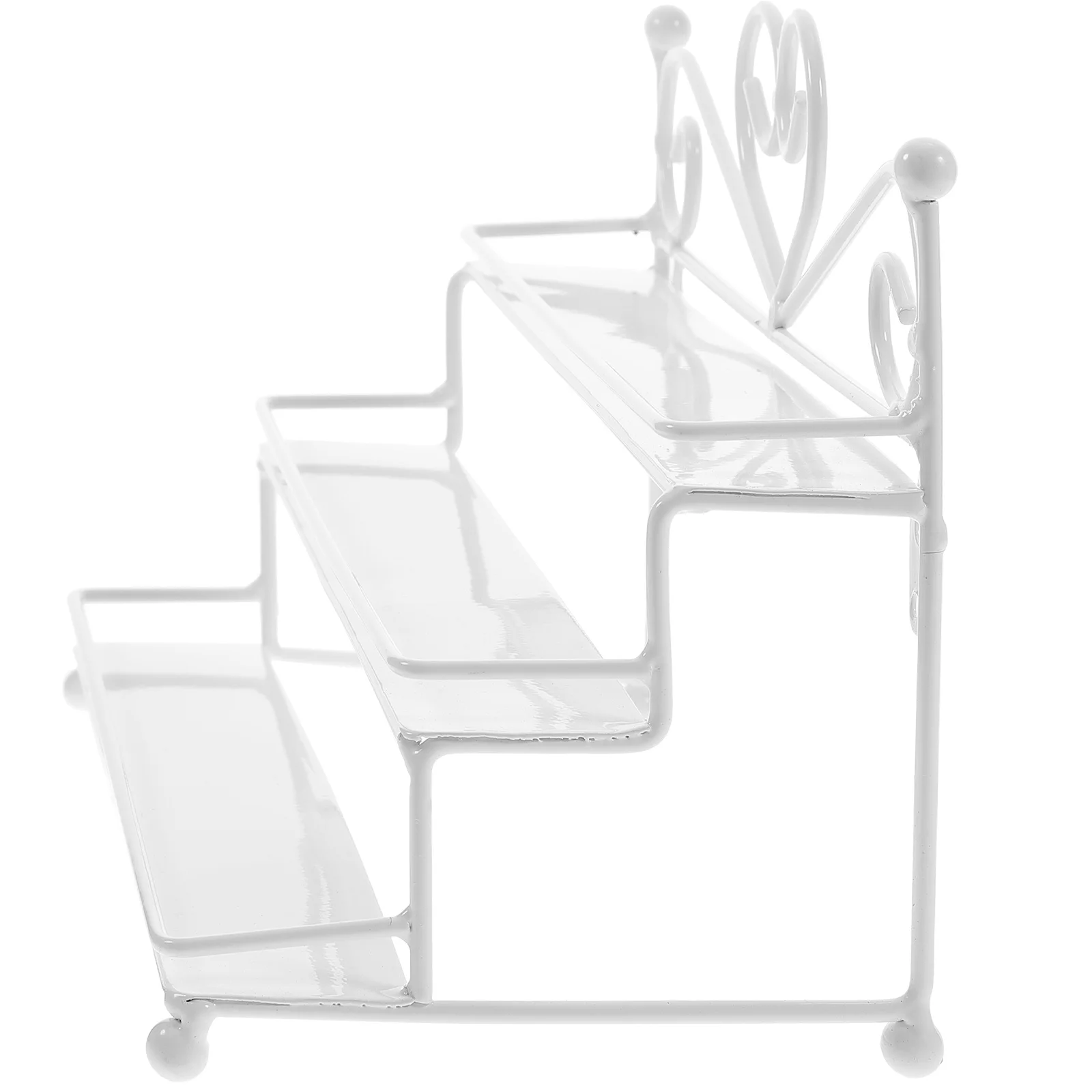 Metal Nail Polish Organizer Holder Table Posh Dispaly Organizing Rack (Black)