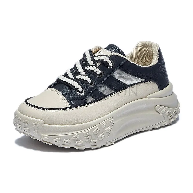 

2023 Fashion Genuine Leather Women Platform Wedge Slide Hollow Out Women Summer Breathable Sports Shoes Elegant Ankle Boots