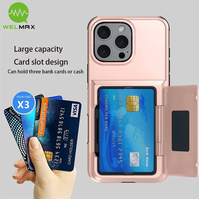 Новый чехол-бумажник с сумкой для карточек iPhone 16 15 14 plus 13 12 11 Pro Max кронштейном