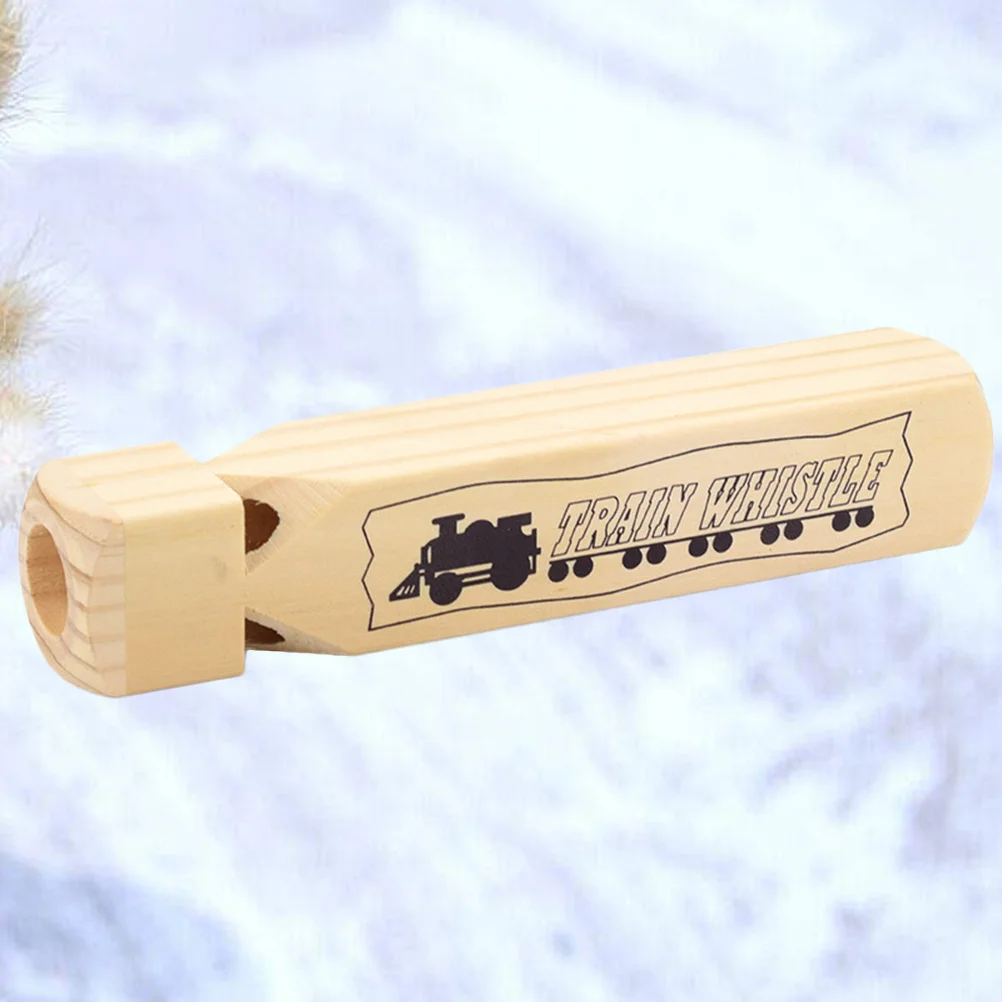 

Whistle Early Educational Wooden Train Pattern Cartoon Instruments Musical Toy for Toddlers Children Kids