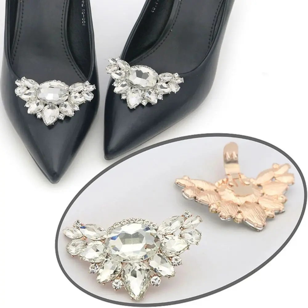 

1pc Rhinestone Shoe Clip DIY High Heel Shoe Clip Women Lady Elegant Charms Removable Buckle Fashion Clips Sandals Decoration