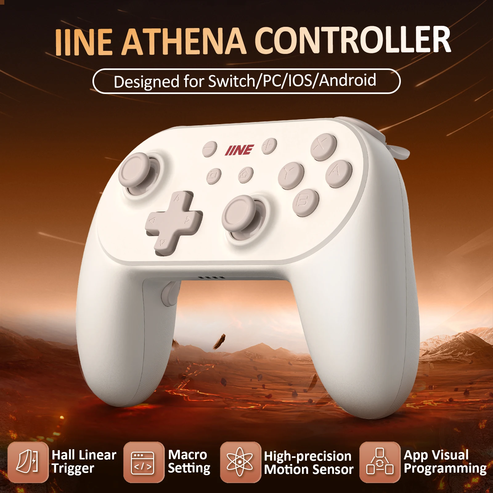 Контроллер IINE L969 Athena с эффектом холла триггер поддержка макросъемки и турбо