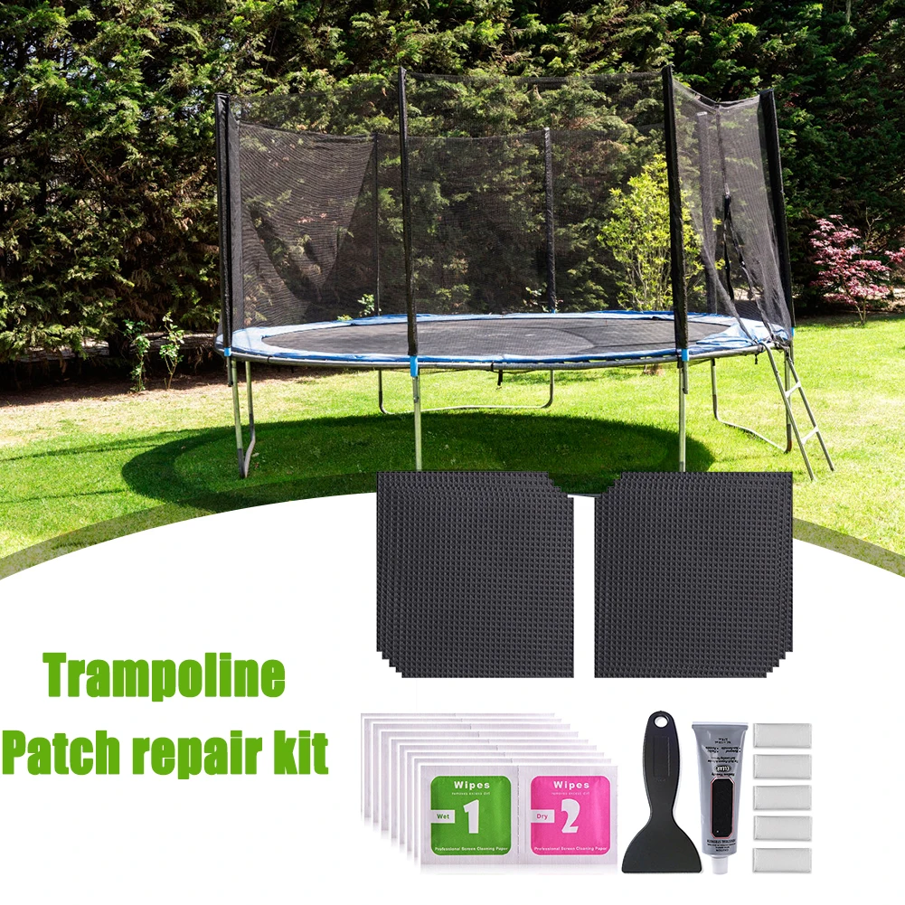 

Trampoline Patch Repair Kit Tear Hole Repairing Multipurpose Trampoline Fixing Kit Tent Patch Sports Accessories for Mattresses