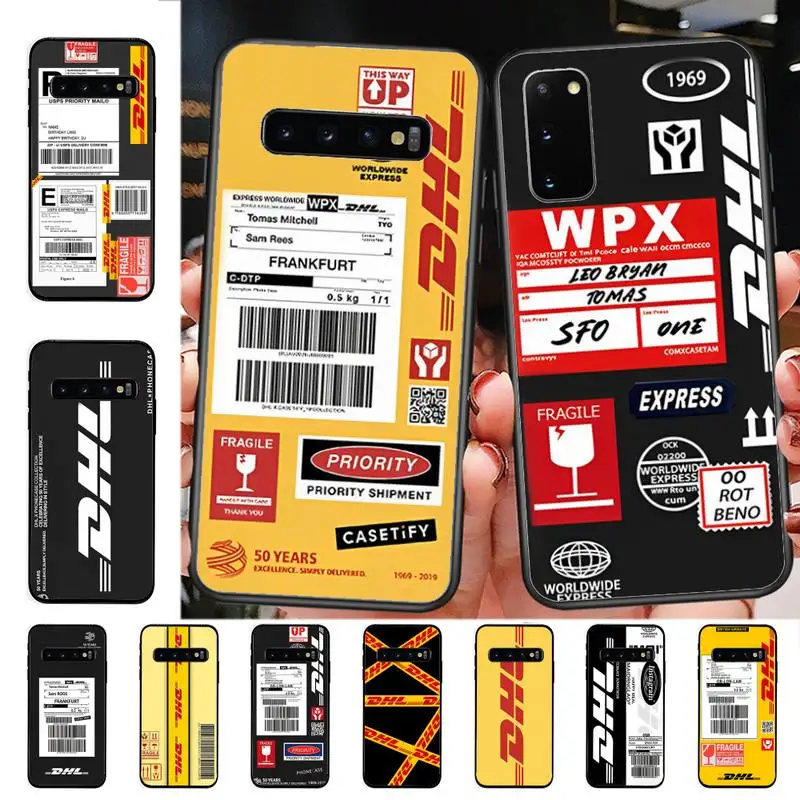 

DHL Hot Express 50th Anniversary Edition Phone Case for Samsung S10 21 20 9 8 plus lite S20 UlTRA 7edge