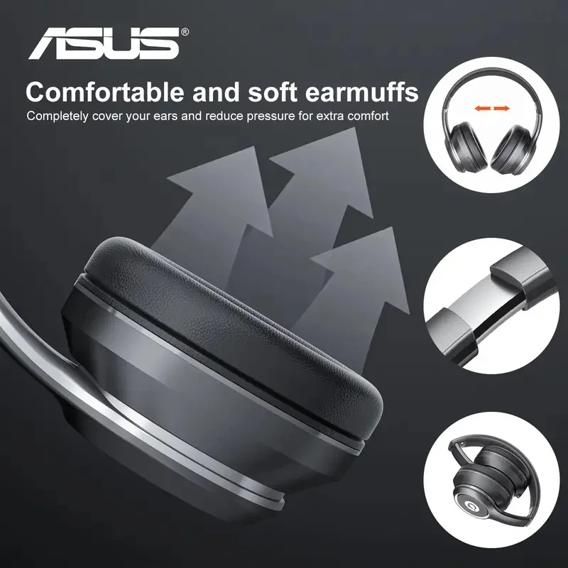 Беспроводные наушники ASUS AS-D96 с микрофоном игровой режим HD вызова низкая задержка