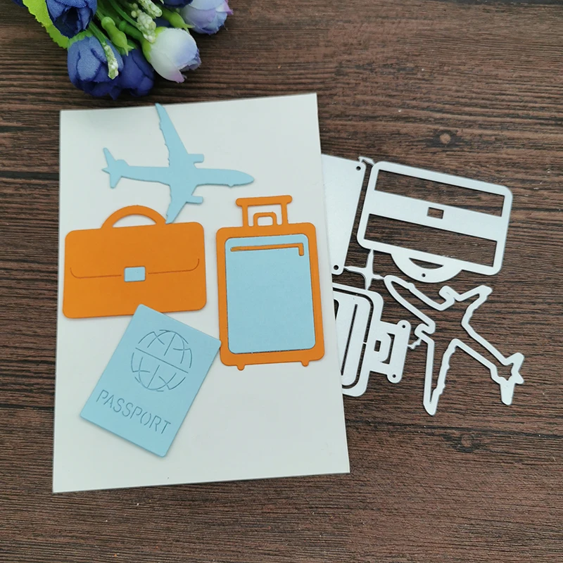 

AOKEDIY Travel set Metal Cutting Dies Stencils For DIY Scrapbooking Decorative Embossing Handcraft Die Cutting Template