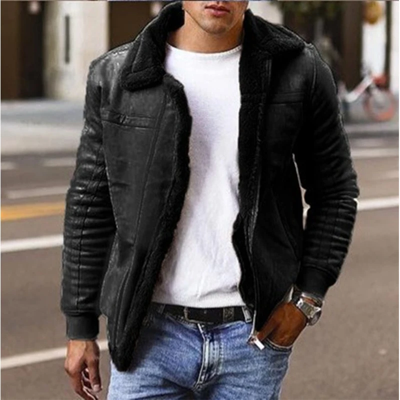 Men's Casual Fleece Sweater Coat Winter Thick Solid Wool Cardigan Warm Knitted Sweater Jackets Male Clothing Plus Size 4XL 3XL