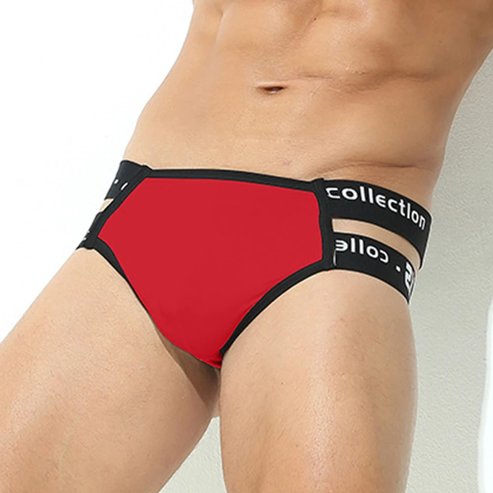 

Mens Jockstrap Briefs Bulge Thong Back Hole Underwear Boy Sissy Front Pouch Bag Sleeve Sexy Thong Panties Underpants