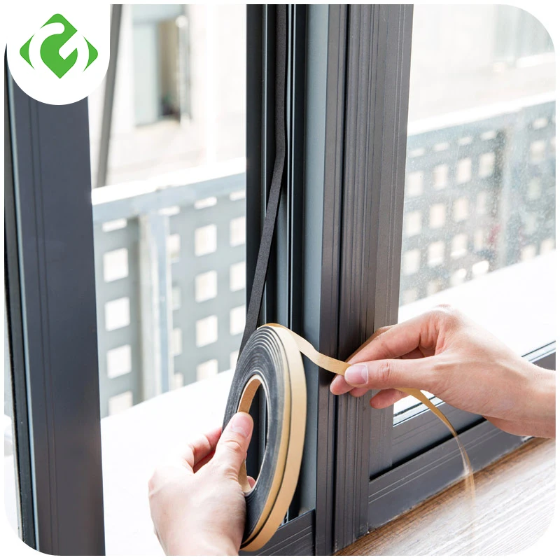 Soft 2M Self-adhesive window sealing strip car door noise insulation Rubber dusting sealing tape Window Accessories GUANYAO