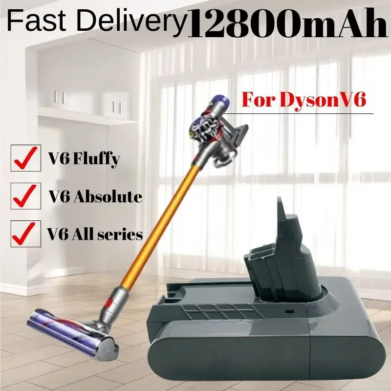Сменная батарея для Dyson V6 21 6 в а/ч DC62 DC59 DC58 SV03 SV04 SV09 животных тонкая вакуумная