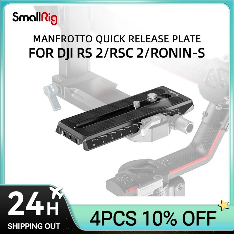 

SmallRig Manfrotto Quick Release Plate for DJI RS 2/RSC 2/Ronin-S Gimbal for DJI RS 2/RSC 2/RS 3/RS 3 Pro 3158B