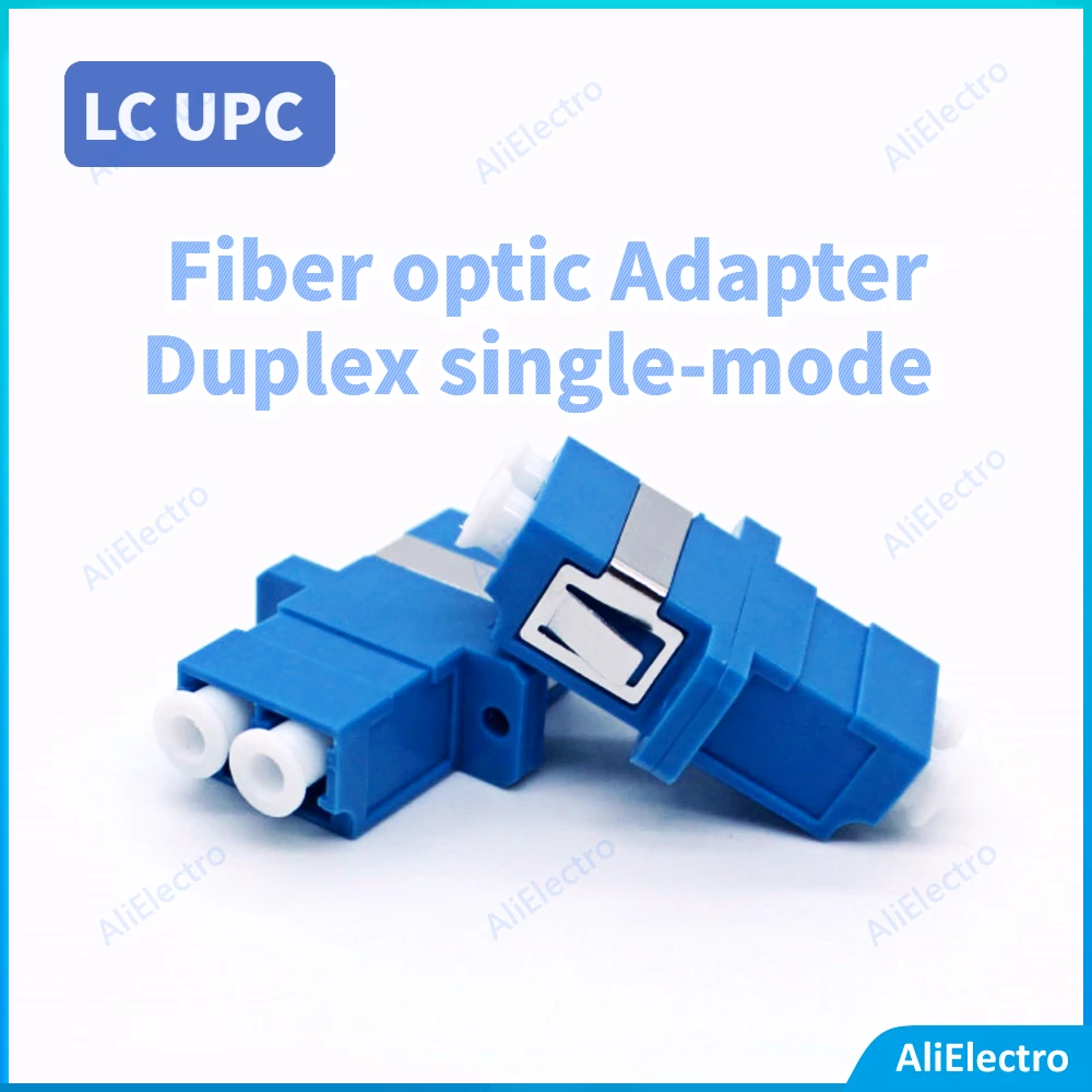 

25/50/100/200Pcs LC UPC Fiber optic Adapter Duplex single-mode Optical fiber coupler LC UPC Fiber flange LC connector free ship