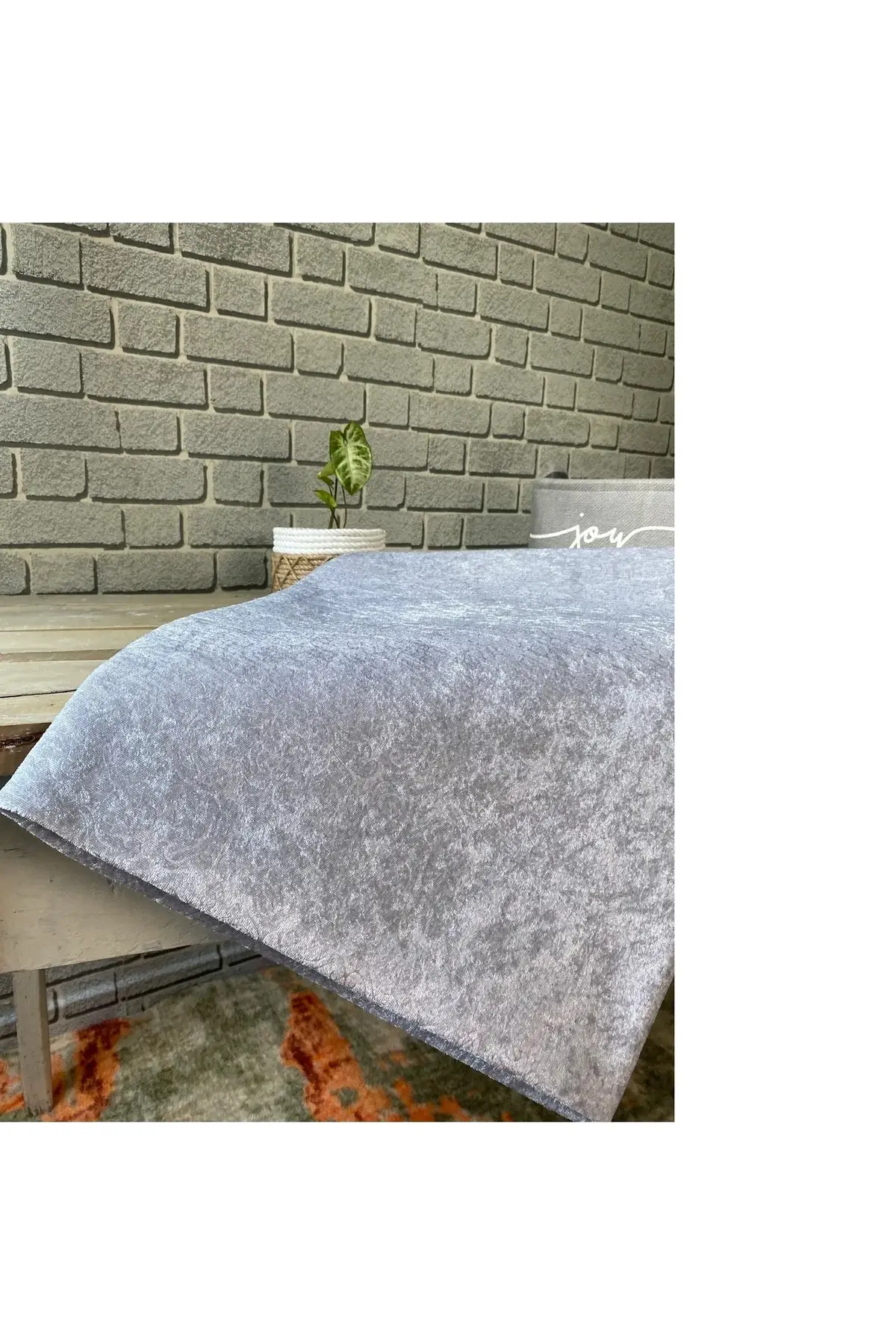 

Seat Sofa Bed Cover Anthracite Grey Patterned Anti-slip Base Sponge Fabric Velvet 170x210 Salon Textile Home & Furniture