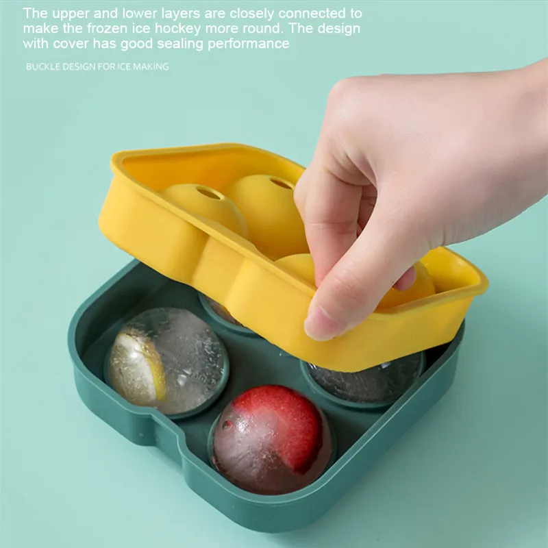 Силиконовая круглая форма для хоккея с шариками в клетку виски - купить по