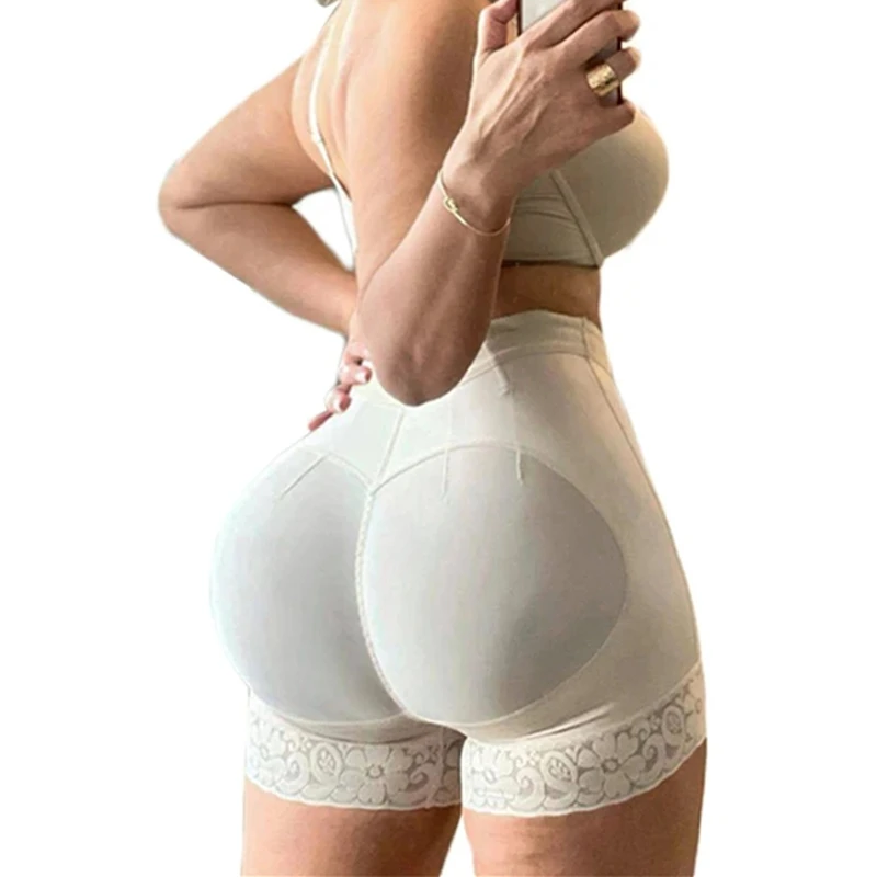 Postpartum Recovery Elastic Mesh Fabric with High Waist Charming Curves Short Butt Lift Girdle High Compression BBL Shorts