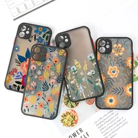 for iphone 11 case leaves flower funda for iphone 13 case iphone 12 13 pro max x xr xs max 12 mini 8 7 plus 6 6s se 2020 cover