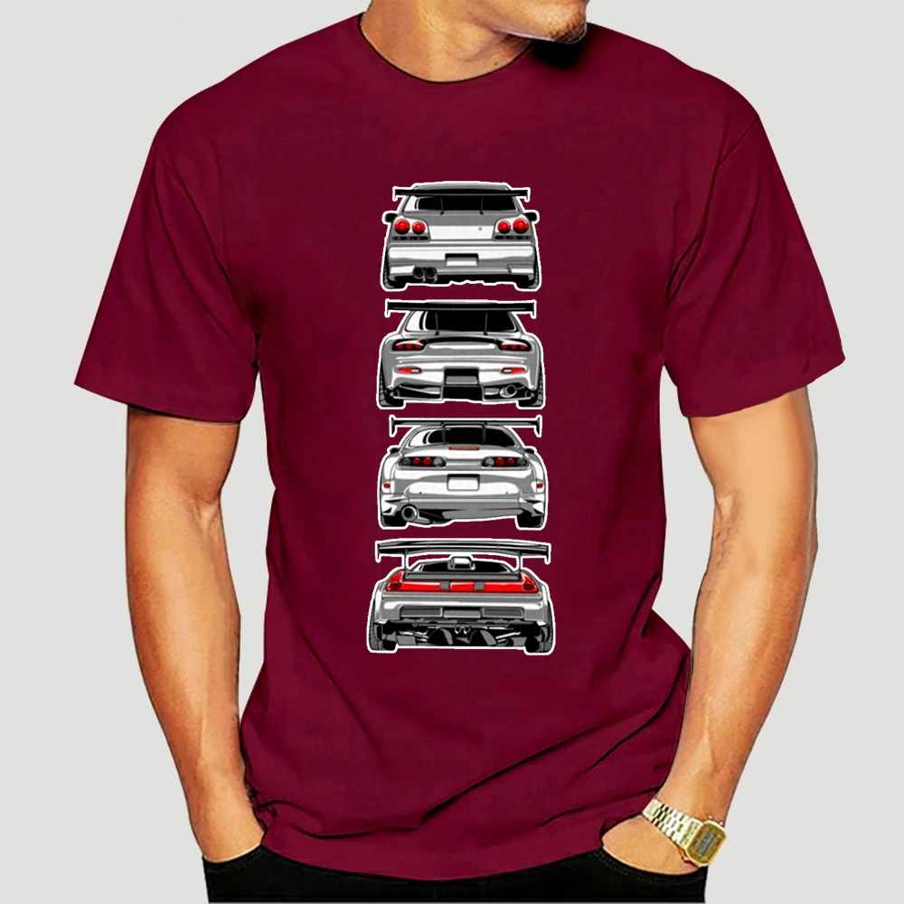 

Fashion Hot Sale Japanese Classic Legend Car Tshirt 90's JDM R34 GTR Skyline RX7 NSX 350Z S2000 T-shirt Tees 6835X