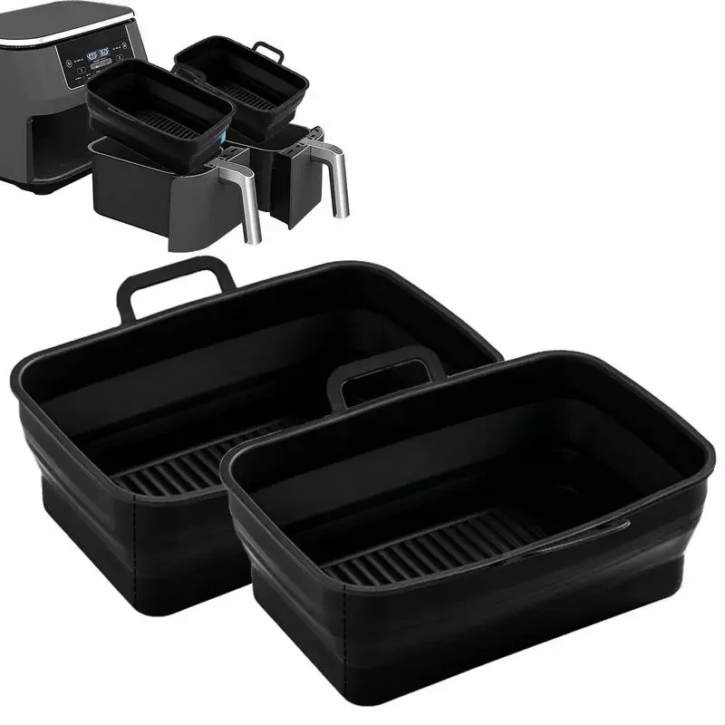 

Fryer Silicone Liners Rectangular Accessories For Air Fryer Air Fryer Accessories Set 2-Piece Non-Stick Bakeware Set For